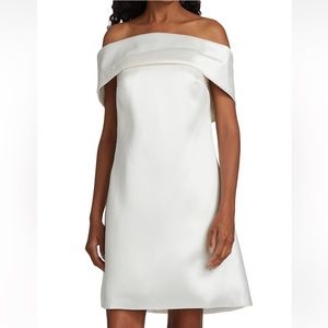 Amsale Mikado Off-The-Shoulder Shift Dress